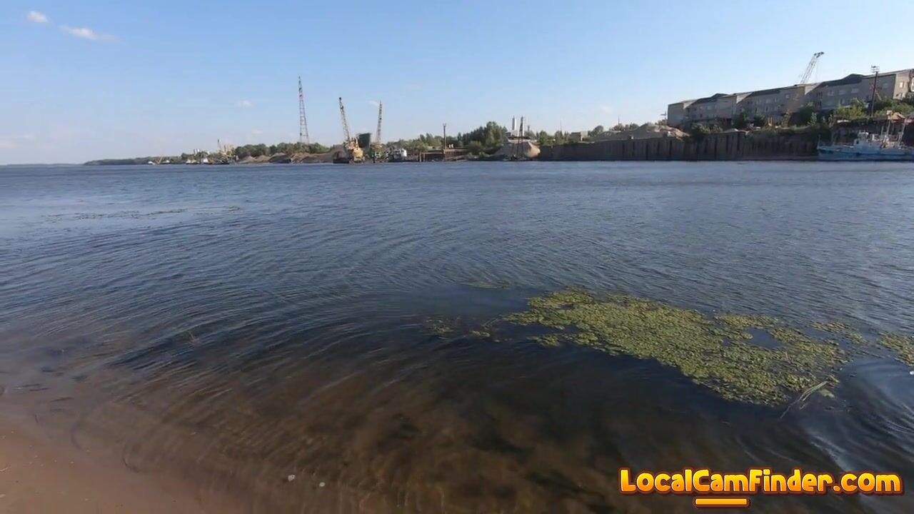 Naked Exhibitionist Missmotivated Bathes In The River